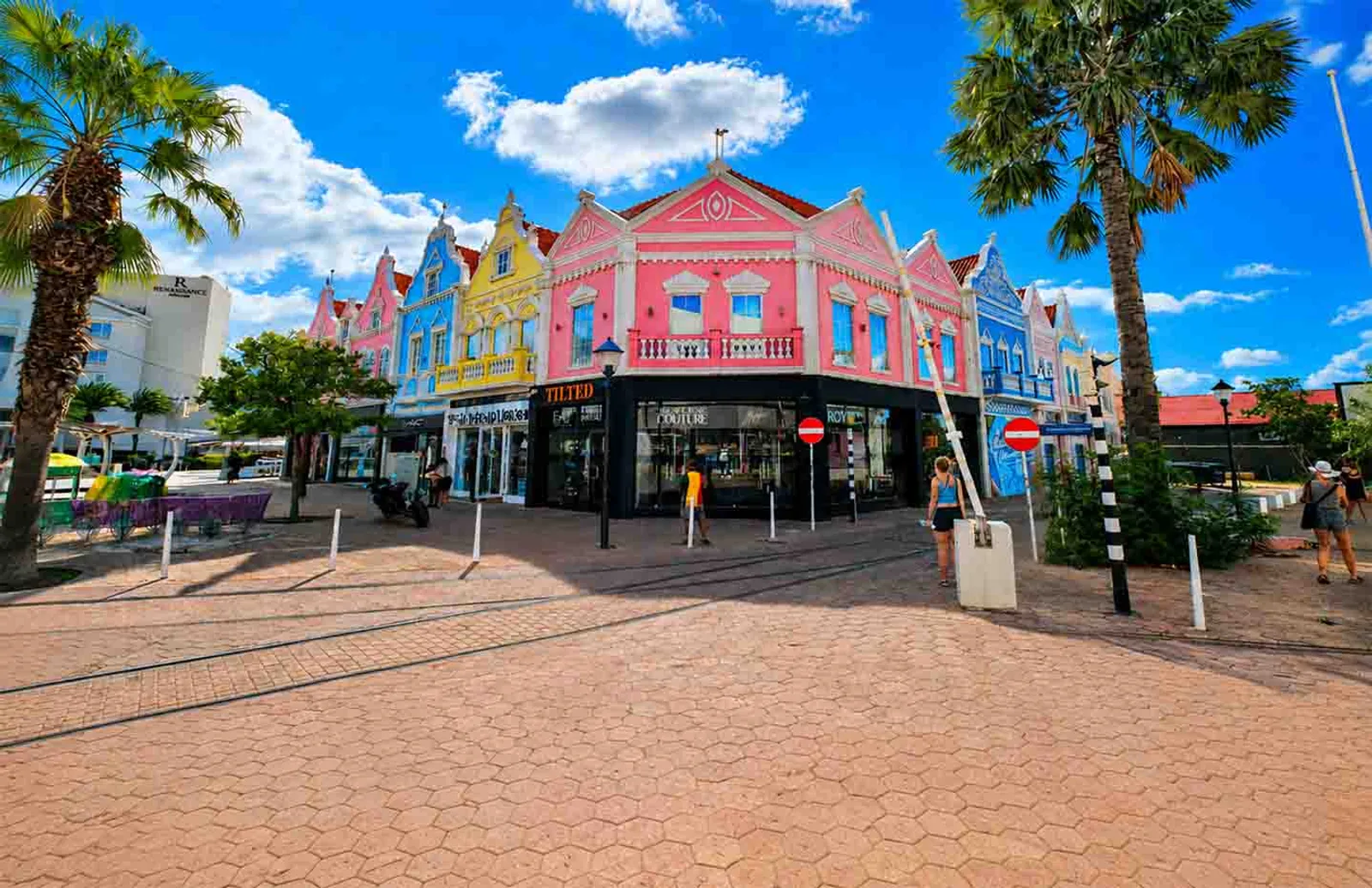 Colorful Oranjestad Architecture