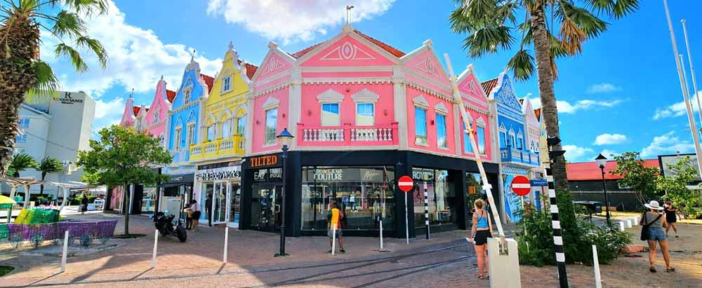 Colorful Oranjestad Architecture